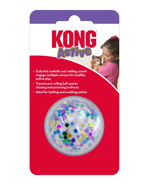 KONG Active Confetti Ball Cat Toy One Size  (2 pack)