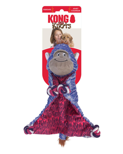 KONG Knots Flatz Dog Toy Monkey 1ea/MD/LG