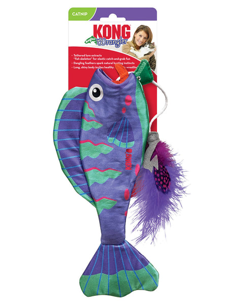 KONG Wrangler Angler Fish Cat Toy Assorted 1ea/One Size
