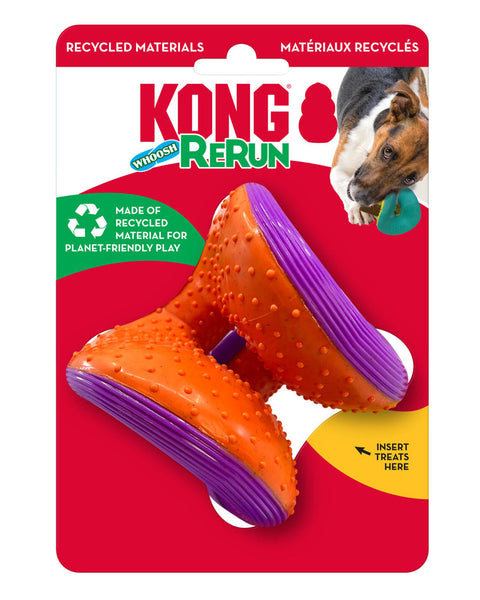 KONG Rerun Whoosh Ball Dog Toy Assorted 1ea/SM/MD