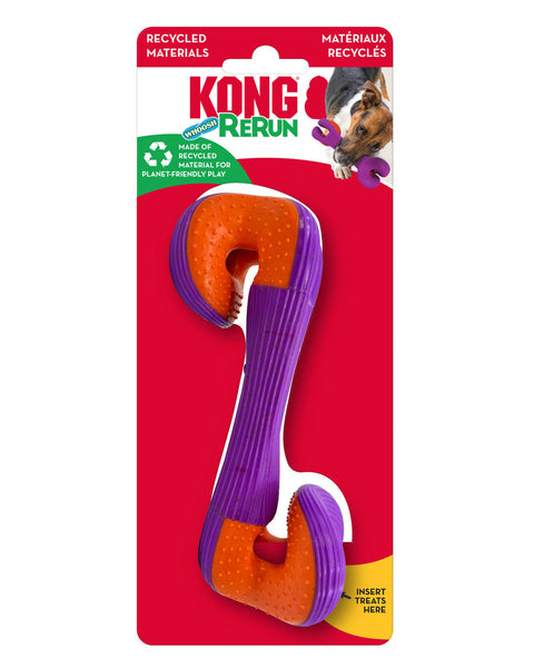 KONG Rerun Whoosh Bone Dog Toy Assorted 1ea/SM/MD