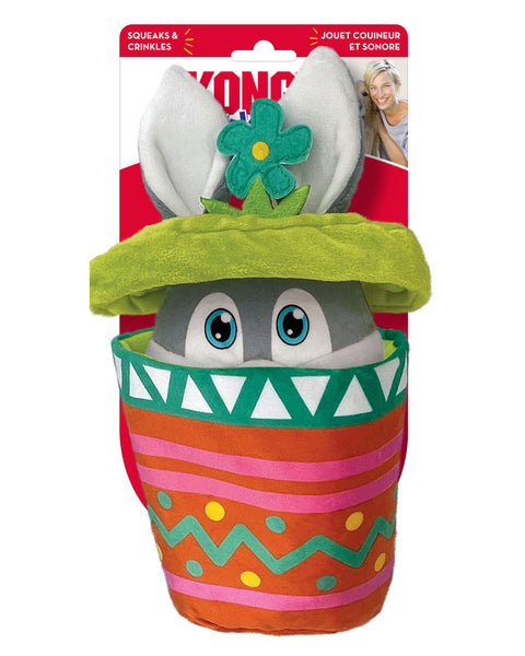 KONG Puzzlements Surprise Flower Pot Dog Toy 1ea/MD
