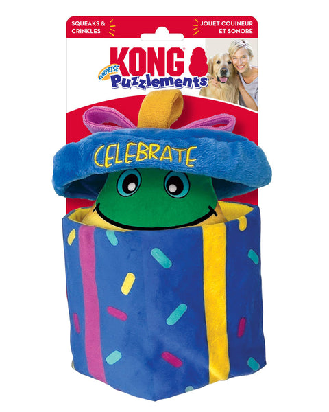 KONG Puzzlements Surprise Present Dog Toy 1ea/MD