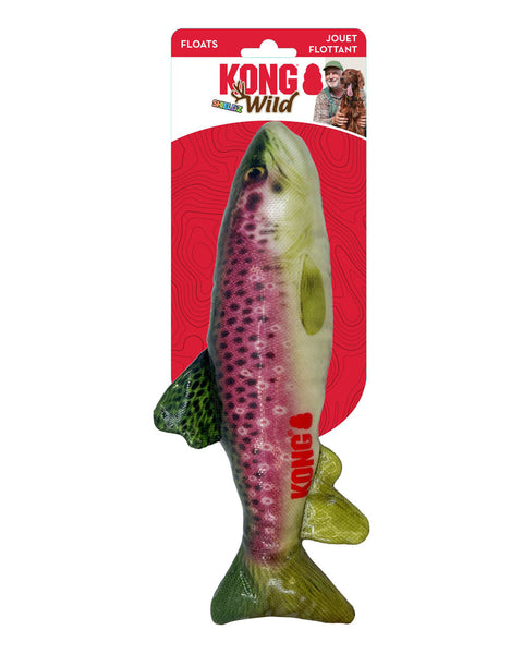 KONG Wild Shieldz Dog Training Fish Dummy Trout 1ea/MD