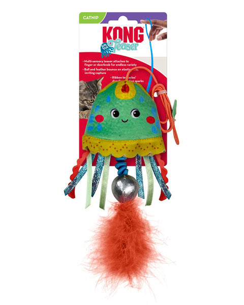 KONG Teaser Jellyfish Cat Toy Assorted 1ea/One Size