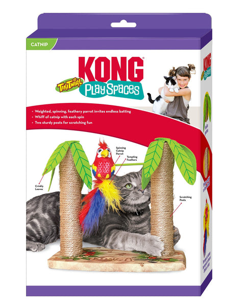 KONG Play Spaces Tiki Twirl Cat Toy 1ea/One Size