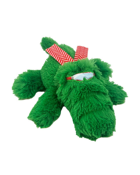KONG Holiday Cozie Dog Toy Alligator, 1ea/SM