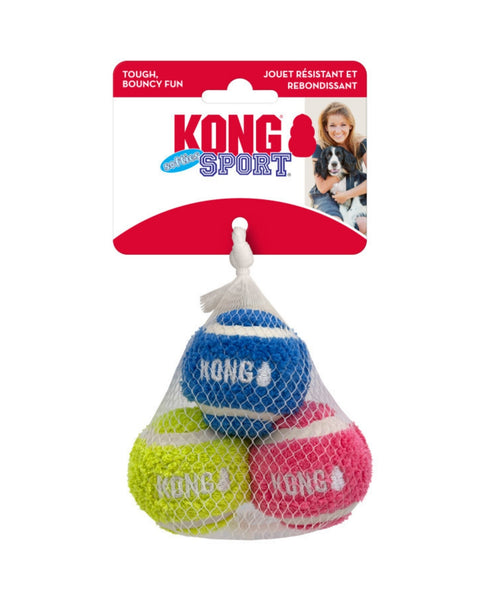 KONG Sport Softies Balls Dog Toy Assorted, 1ea/SM, 3 pk