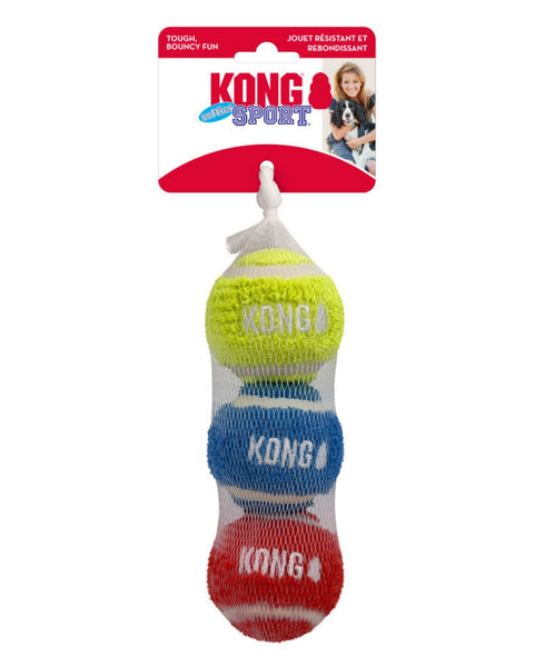 KONG Sport Softies Balls Dog Toy Assorted, 1ea/MD, 3 pk
