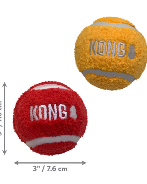 KONG Sport Softies Balls Dog Toy Assorted, 1ea/LG, 2Pc