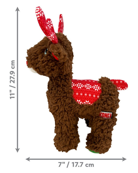 KONG Holiday Sherps Reindeer Dog Toy 1ea/MD