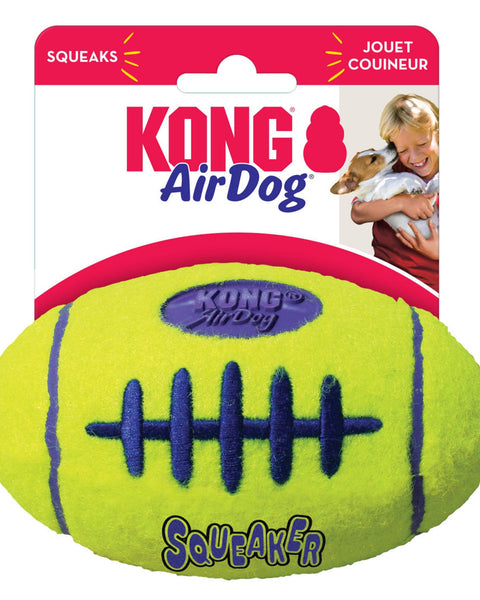 KONG Air Dog Squeaker Football Dog Toy 1ea/MD