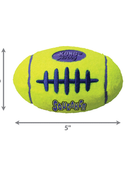 KONG Air Dog Squeaker Football Dog Toy 1ea/MD