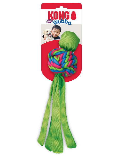 KONG Wubba Weave Twist-Knot Dog Toy Assorted 1ea/LG