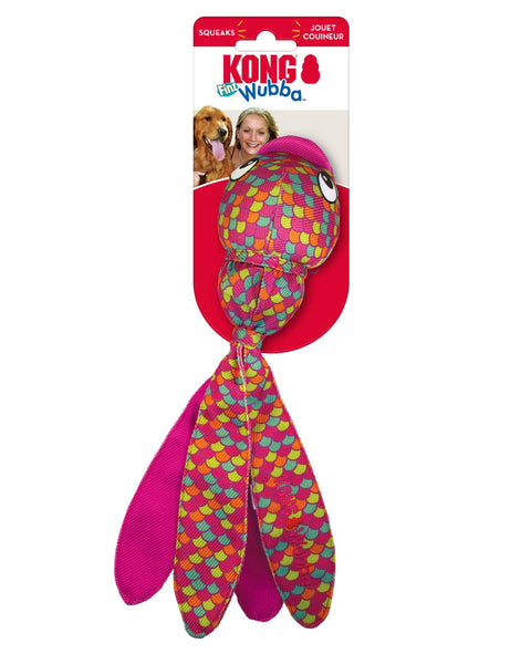KONG Wubba Finz Dog Toy Pink 1ea/SM