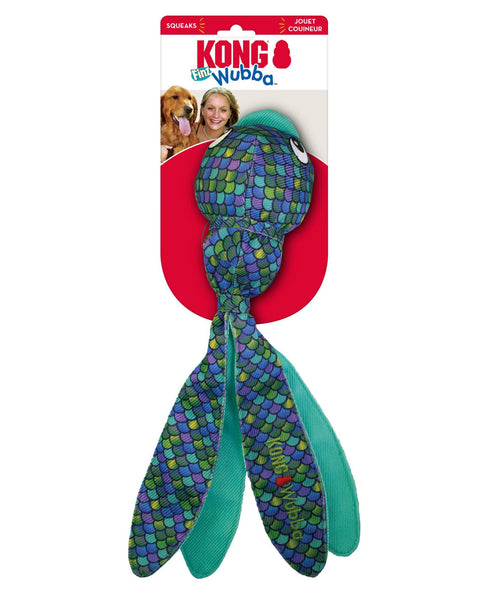 KONG Wubba Finz Dog Toy Blue 1ea/XL