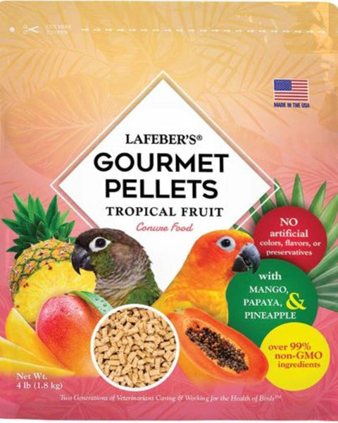 Lafeber Company Tropical Fruit Gourmet Pellets Conure Bird Food 1ea/4 lb