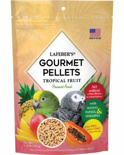 Lafeber Company Tropical Fruit Gourmet Pellets Parrot Bird Food 1ea/1.25 lb