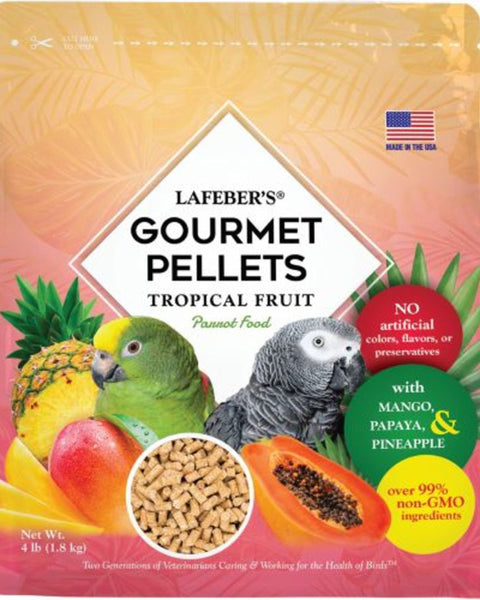 Lafeber Company Tropical Fruit Gourmet Pellets Parrot Bird Food 1ea/4 lb