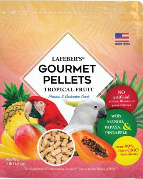 Lafeber Company Tropical Fruit Gourmet Pellets Macaw Bird Food 1ea/4 lb