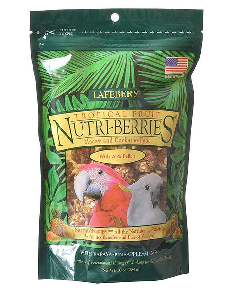 Lafeber Company Tropical Fruit Nutri-Berries Macaws & Cockatoos Food 1ea/3 lb