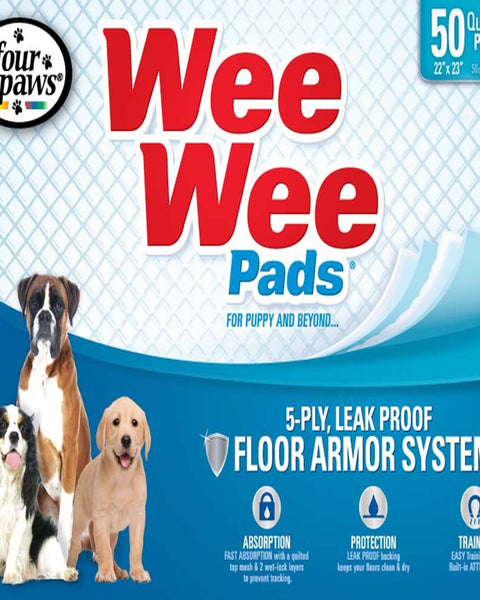 Four Paws Four Paws Wee-Wee Superior Performance Dog Pee Pads 1ea/50 ct