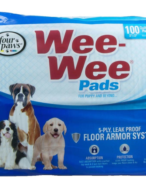 Four Paws Four Paws Wee-Wee Superior Performance Dog Pee Pads 1ea/100 ct Bag, 22 in X 23 in