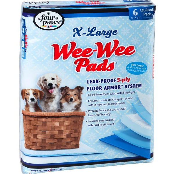 Four Paws Four Paws Wee-Wee Superior Performance X-Large Dog Pee Pads 1ea/6 ct
