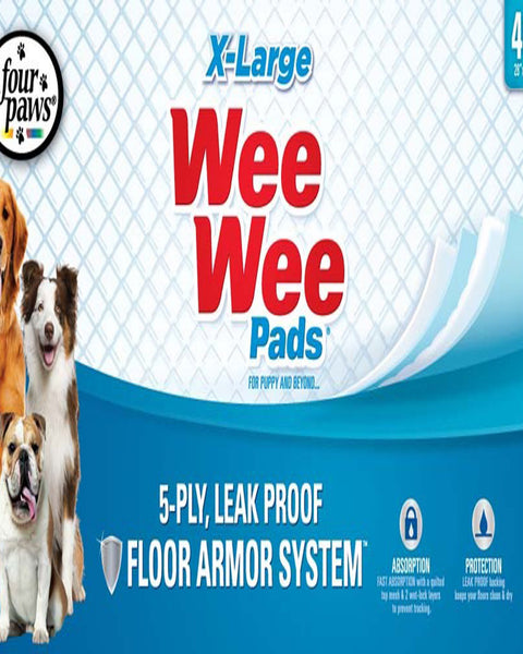 Four Paws Four Paws Wee-Wee Superior Performance X-Large Dog Pee Pads XL 1ea/40 ct