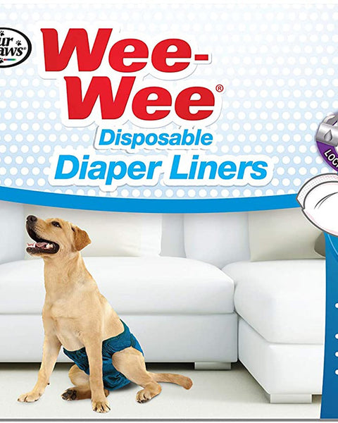 Four Paws Wee Wee Dog Diaper Garment Pads 1ea/24 ct
