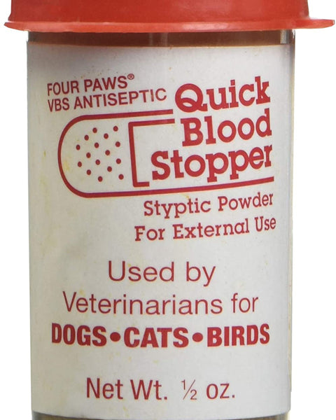 Four Paws Antiseptic Pet Blood Stopper Powder for Dogs, Cats, and Birds 1ea/0.5 oz