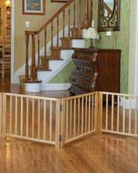 Four Paws Expandable Dog Gate, Wood Gate for Dogs 1ea/48-110 in W X 17 in H