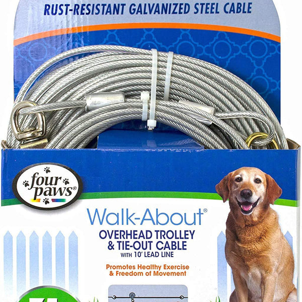 Four Paws Heavy Weight Dog Trolley Exerciser Silver 1ea/75 ft