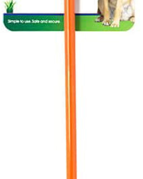Four Paws Walk-About Dog Tie Out Stake Orange 1ea/28 in