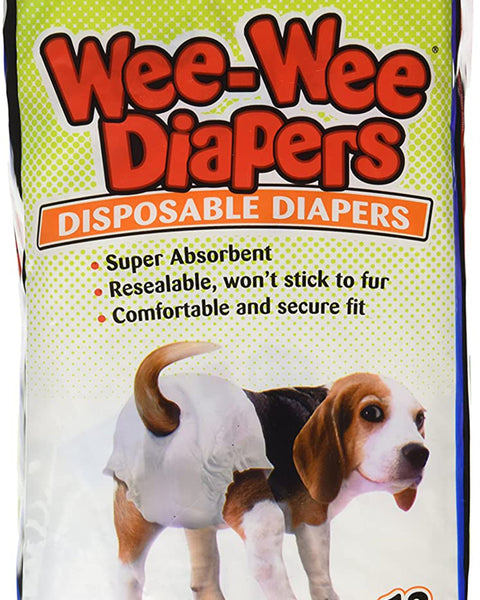 Four Paws Wee-Wee Disposable Dog Diapers Diaper 1ea/SMall (12 ct)