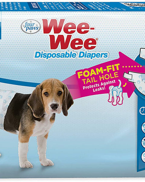 Four Paws Wee-Wee Disposable Dog Diapers Diaper 1ea/Medium( 12 ct)