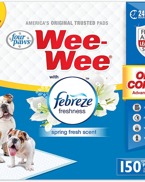 Four Paws Four Paws Wee-Wee Odor Control Dog Training Pads with Febreze Freshness 1ea/50 ct, 22 in X 23 in