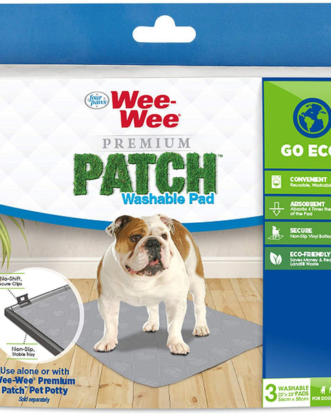 Four Paws Wee-Wee Premium Patch Washable Pee Pad for Dogs Premium Patch (Washable Pad) 1ea/24.5 in X 25.7 in (1 ct)