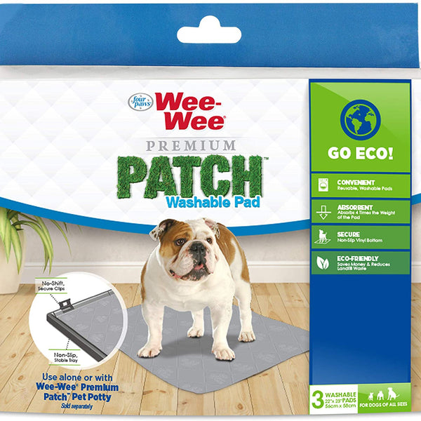 Four Paws Wee-Wee Premium Patch Washable Pee Pad for Dogs Premium Patch (Washable Pad) 1ea/24.5 in X 25.7 in (1 ct)