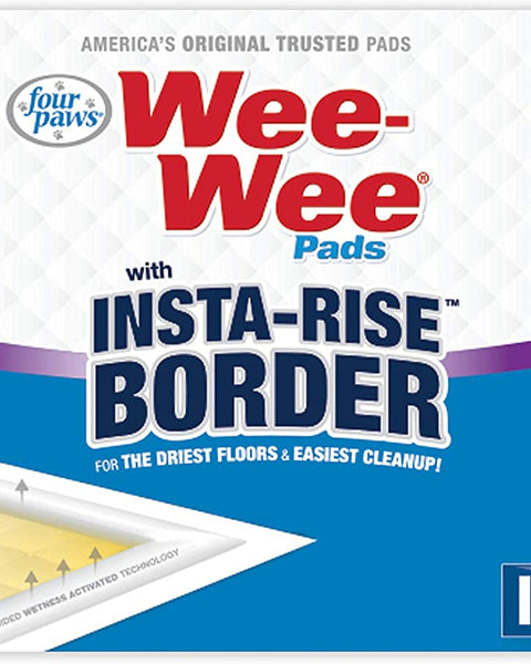 Four Paws Four Paws Wee-Wee Super Absorbent Dog Pee Pads with Insta-Rise® Border 1ea/10 ct