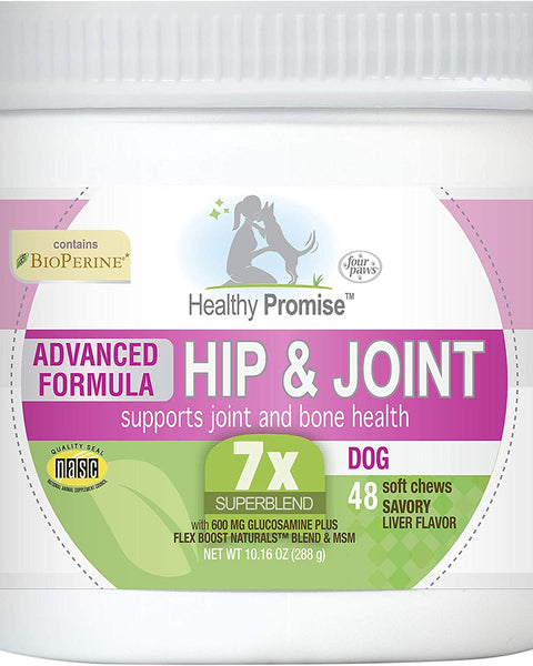 Four Paws Healthy Promise Advanced Formula Hip & Joint Supplement for Dogs Soft Chews Hip & Joint 1ea/48 ct
