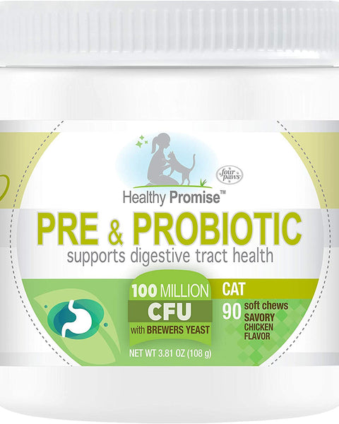 Four Paws Healthy Promise Pre and Probiotics for Dogs Soft Chews Pre and Probiotic 1ea/90 ct
