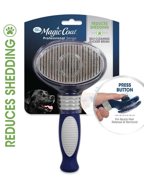 Four Paws Magic Coat Professional Series Self-Cleaning Slicker Brush Self-Cleaning Brush 1ea/One Size