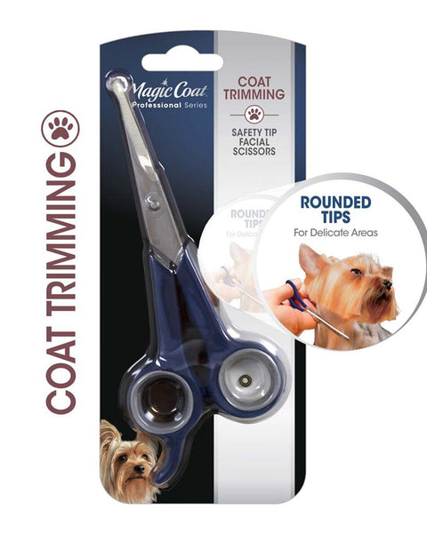 Four Paws Magic Coat Professional Series Safety Tip Facial Dog Trimming Scissors Saftey Tip Facial Scissors 1ea/One Size