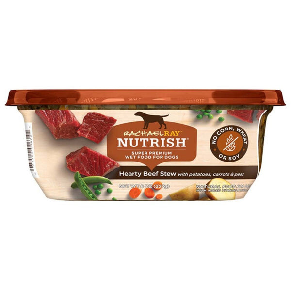 Rachael Ray NUTRISH Wet Dog Food Hearty Beef Stew 8oz. (Case of 8)