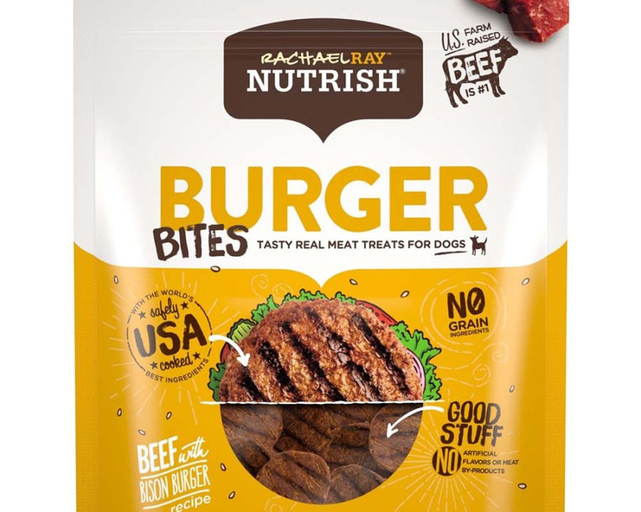 Rachael Ray NUTRISH Burger Bites Dog Treats Beef & Bison 1ea/12 oz