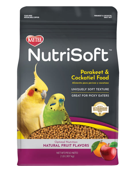 Kaytee NutriSoft Parakeet and Cockatiel Pet Bird Food 1ea/2 lb
