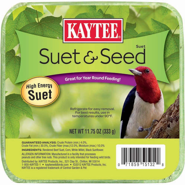 Kaytee Suet & Seed High Energy Suet 1ea/11.75 oz