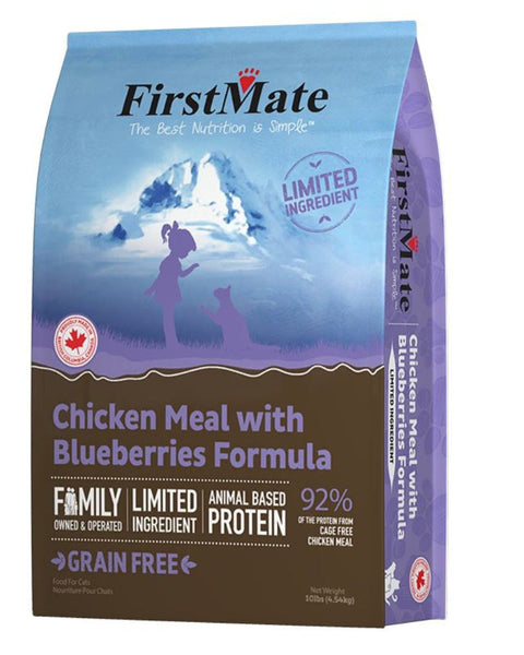 Firstmate Cat Limited Ingredient Grain Free Chicken Blueberries 10Lb.