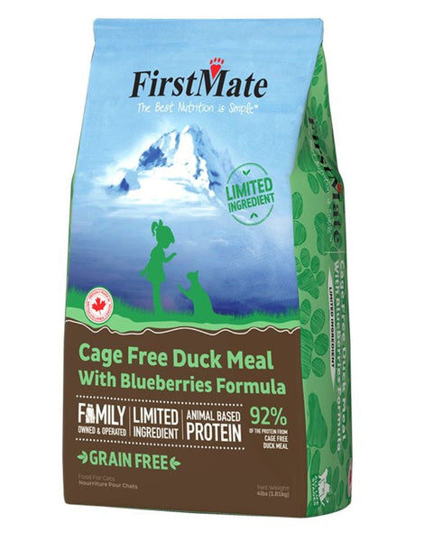 Firstmate Cat Limited Ingredient Grain Free Duck Blueberries 4Lb.